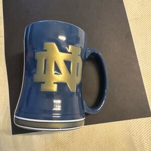 Gold Logo Ceramic Mug - Blue and Gold notordame
